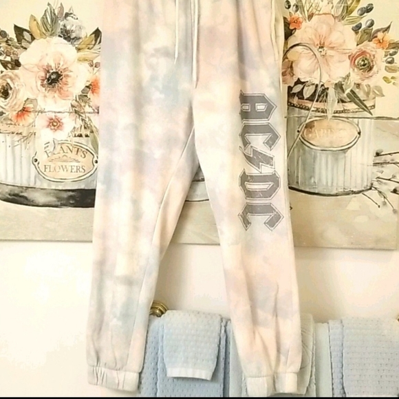 AC⚡DC 2020 Ice Tie Dye Joggers w Pockets XL - Picture 10 of 11